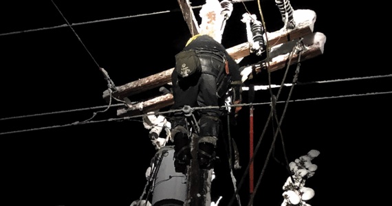 Electric pole outage